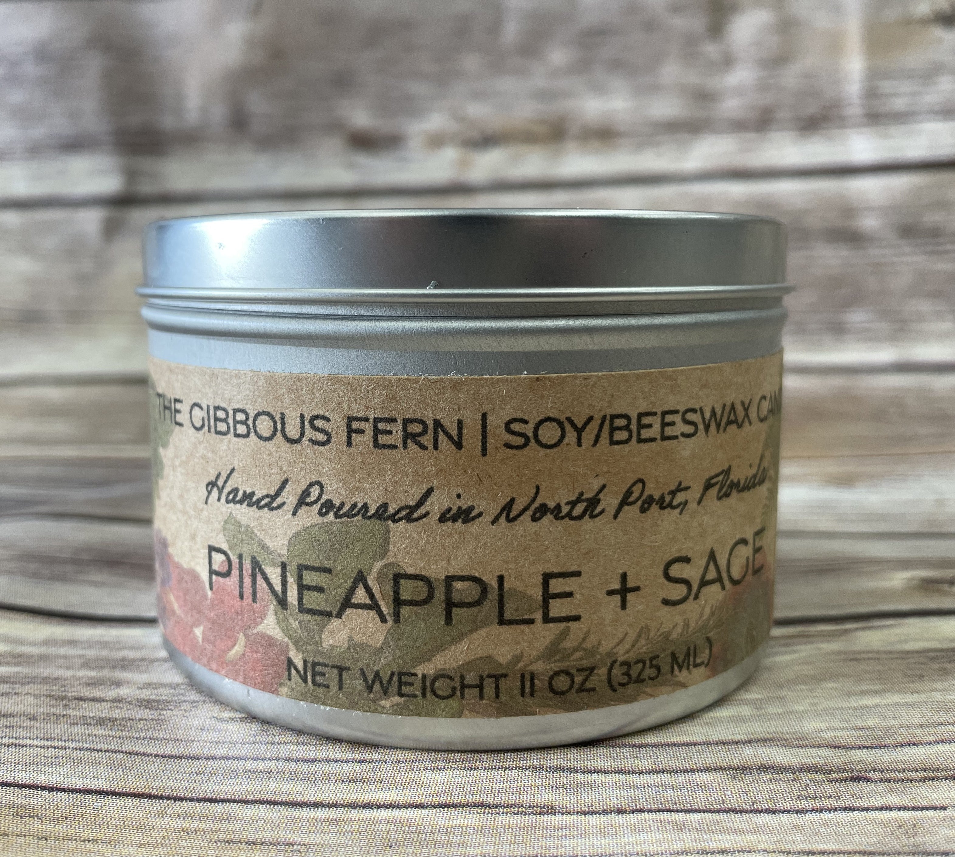 Pineapple + Sage Candle (6 ounces)-Candles-UrbanCulture-Boutique, A North Port, Florida Women's Fashion Boutique