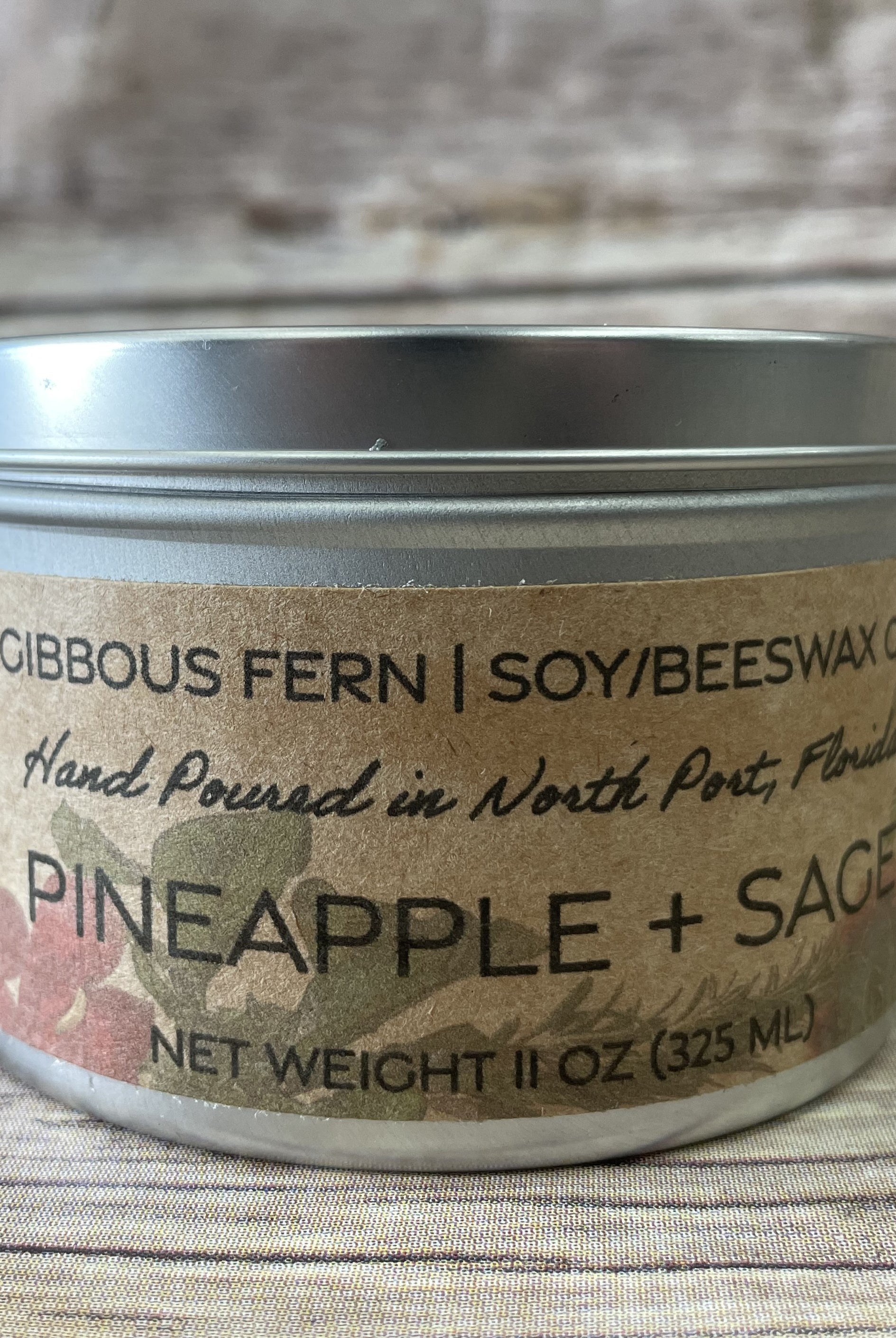 Pineapple + Sage Candle (6 ounces)-Candles-UrbanCulture-Boutique, A North Port, Florida Women's Fashion Boutique