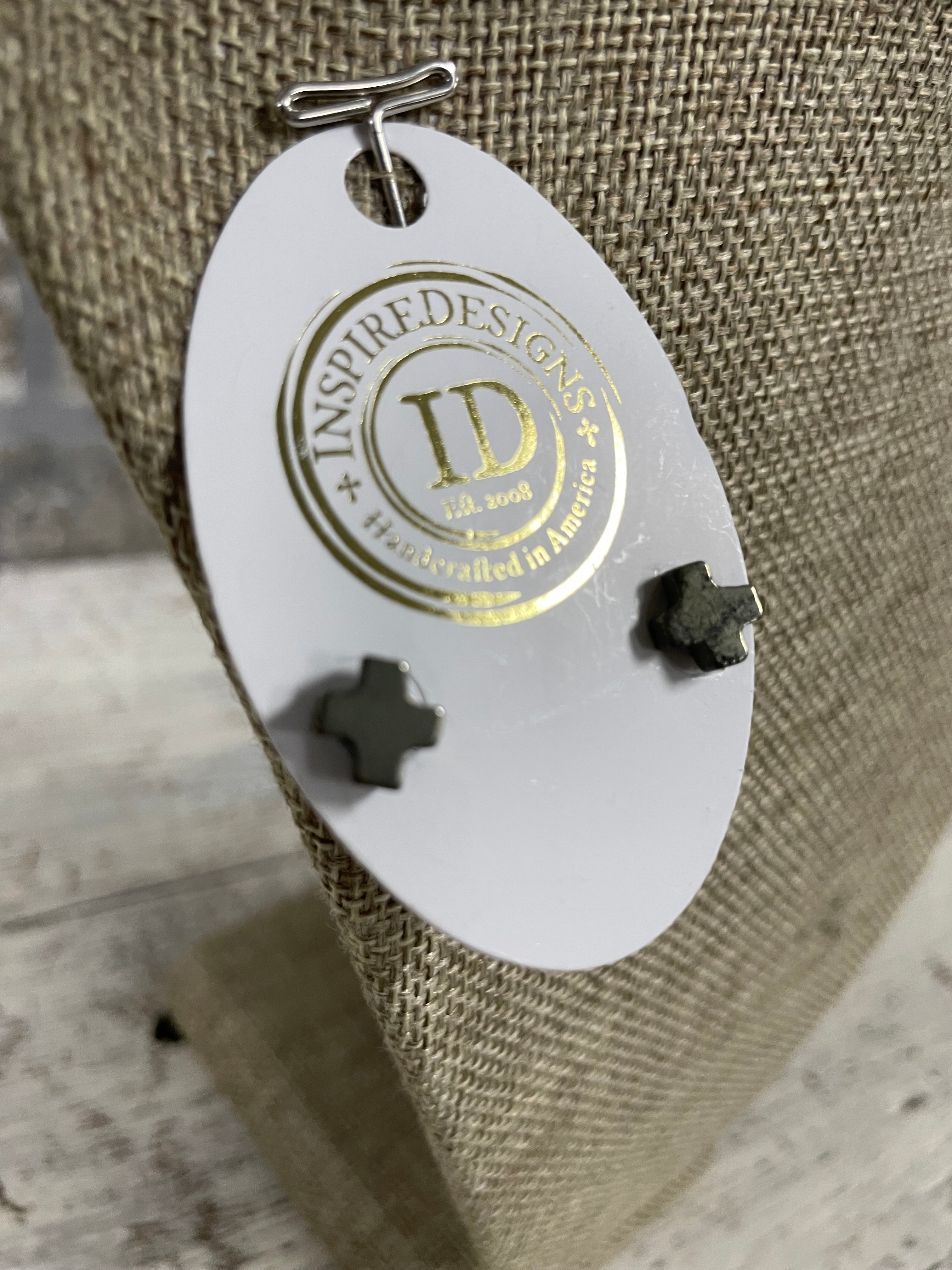 Cross Earrings-earrings-UrbanCulture-Boutique, A North Port, Florida Women's Fashion Boutique