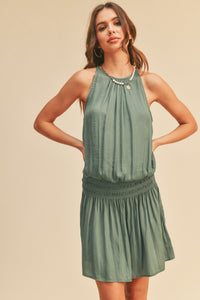 Sleeveless Smocked Waist Dress-Dresses-UrbanCulture-Boutique, A North Port, Florida Women's Fashion Boutique