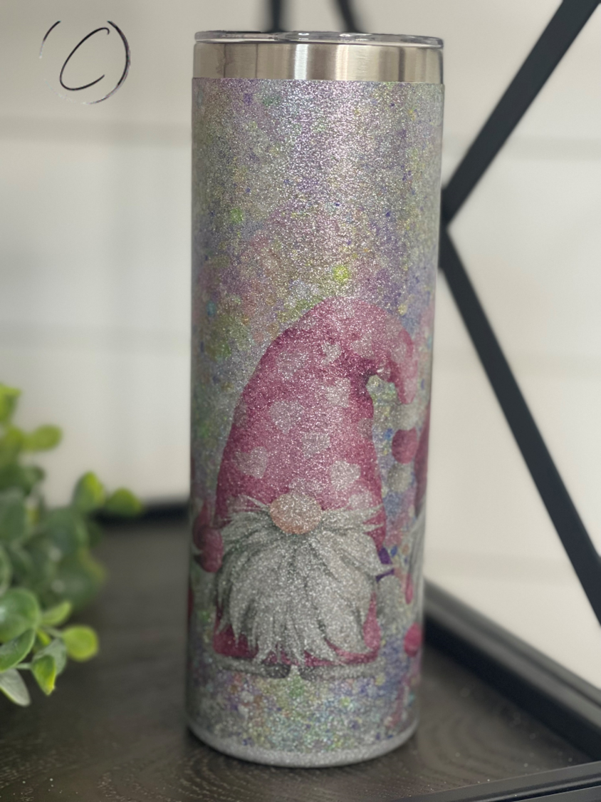 Glitter Valentines Gnomes Tumbler-Tumblers-UrbanCulture-Boutique, A North Port, Florida Women's Fashion Boutique