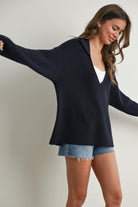 Nevaeh Long Sleeve Top-Sweaters-UrbanCulture-Boutique, A North Port, Florida Women's Fashion Boutique