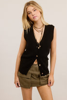 Moon Sweater Vest-Sweater-UrbanCulture-Boutique, A North Port, Florida Women's Fashion Boutique