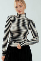 Haven Fitted Turtleneck-Long Sleeves-UrbanCulture-Boutique, A North Port, Florida Women's Fashion Boutique