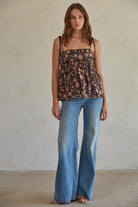 Elowen Tie Top-Tank Tops-UrbanCulture-Boutique, A North Port, Florida Women's Fashion Boutique