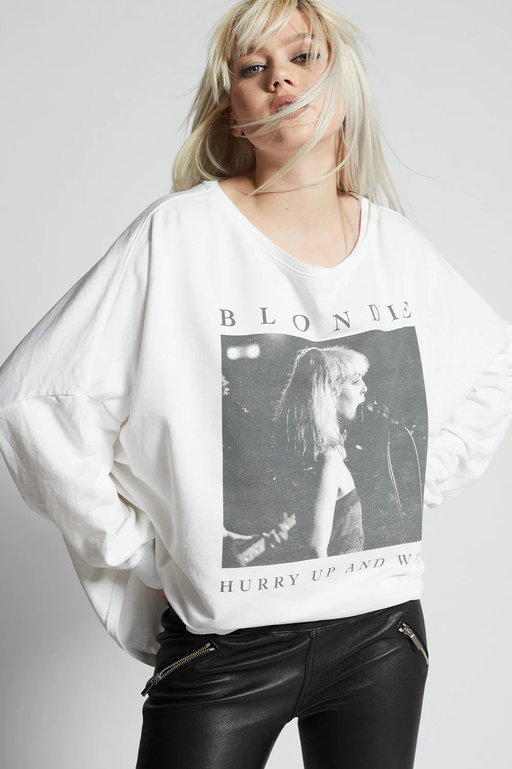 Blondie Hurry Up And Wait Sweatshirt-Sweatshirt-UrbanCulture-Boutique, A North Port, Florida Women's Fashion Boutique