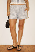 Tatum Striped Shorts-Shorts-UrbanCulture-Boutique, A North Port, Florida Women's Fashion Boutique