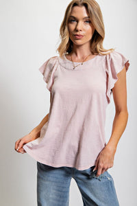 Casually Romantic the Jenni Lynn Top-Short Sleeves-UrbanCulture-Boutique, A North Port, Florida Women's Fashion Boutique