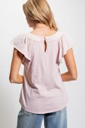Casually Romantic the Jenni Lynn Top-Short Sleeves-UrbanCulture-Boutique, A North Port, Florida Women's Fashion Boutique