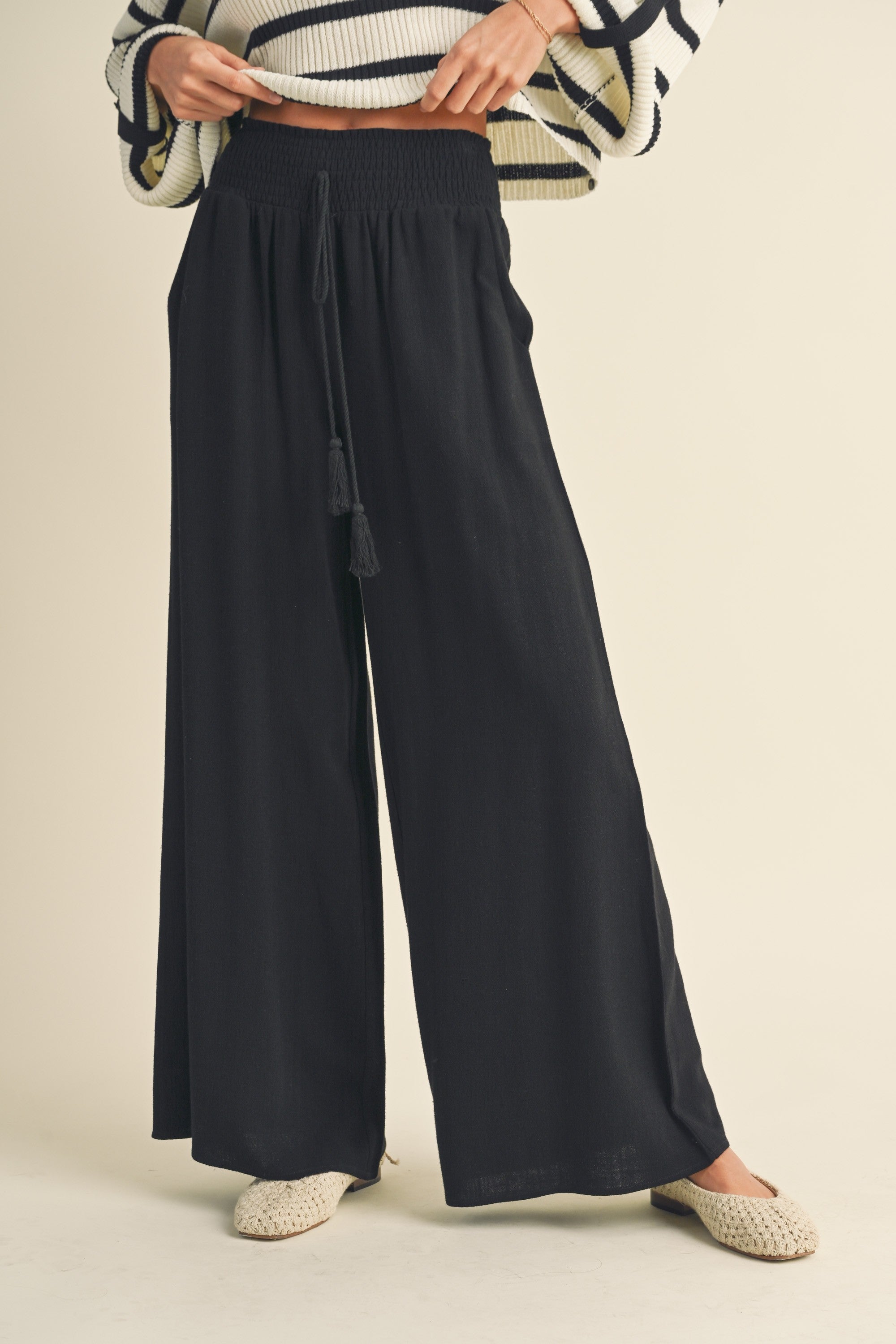 Isadora Linen Pants-pants-UrbanCulture-Boutique, A North Port, Florida Women's Fashion Boutique