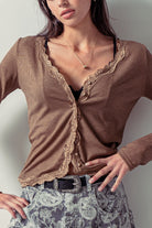 Arwen Knit Top-Long Sleeves-UrbanCulture-Boutique, A North Port, Florida Women's Fashion Boutique