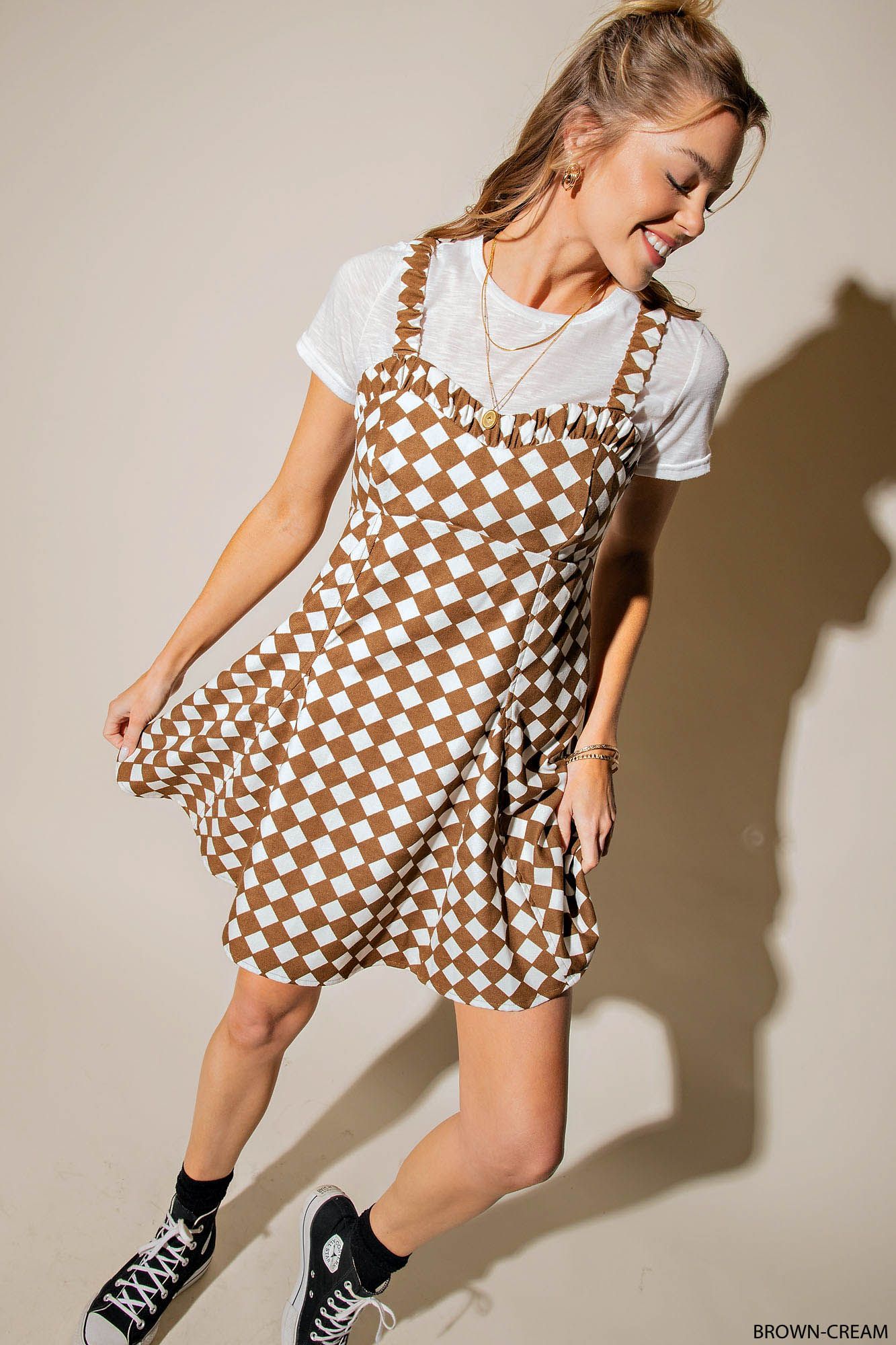 Riley Checker Board Dress-Dresses-UrbanCulture-Boutique, A North Port, Florida Women's Fashion Boutique
