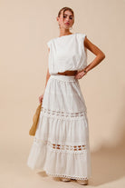 Mae Bubble Top and Maxi Skirt Set-Skirt Set-UrbanCulture-Boutique, A North Port, Florida Women's Fashion Boutique