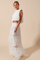 Mae Bubble Top and Maxi Skirt Set-Skirt Set-UrbanCulture-Boutique, A North Port, Florida Women's Fashion Boutique