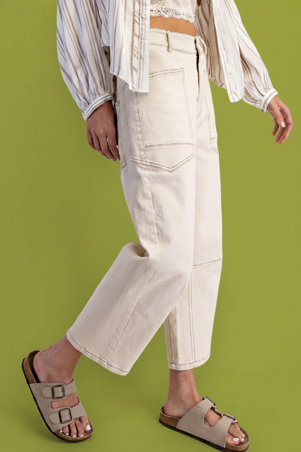 Autumn Cropped Wide Leg Jeans-Jeans-UrbanCulture-Boutique, A North Port, Florida Women's Fashion Boutique