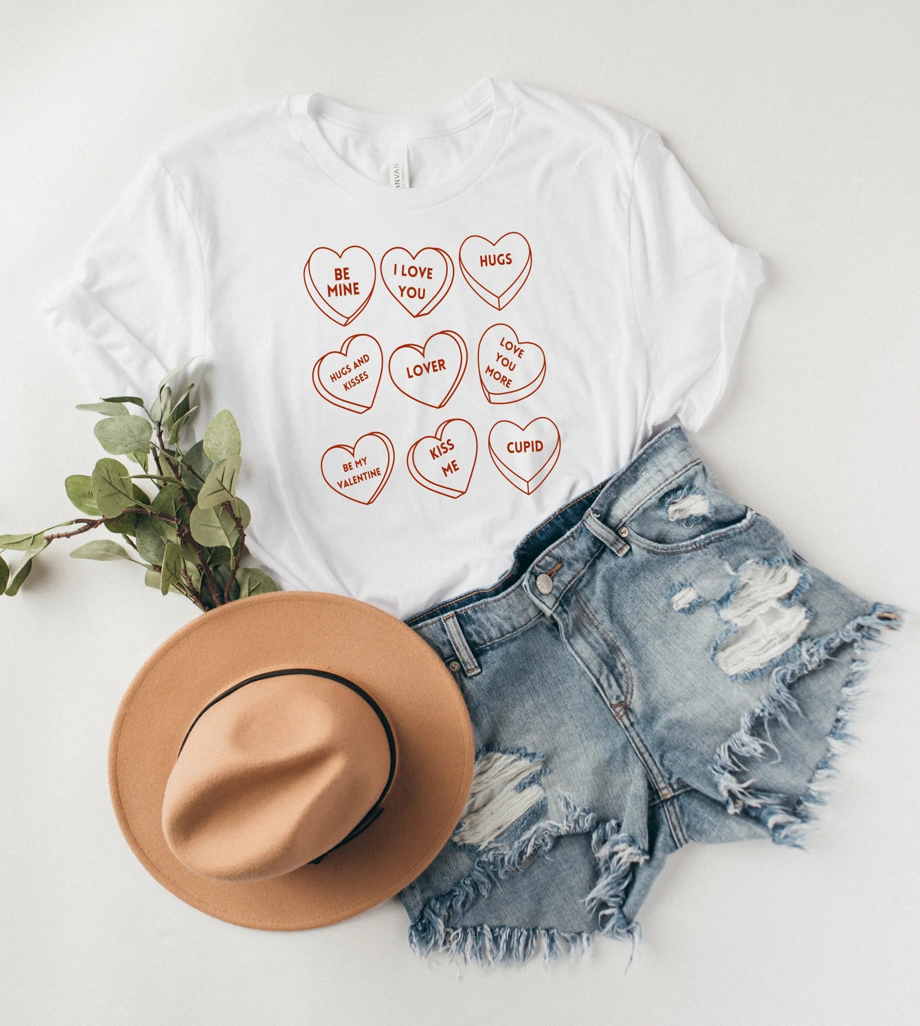 Candy Heart Valentine Graphic Tee-Graphic Tees-UrbanCulture-Boutique, A North Port, Florida Women's Fashion Boutique