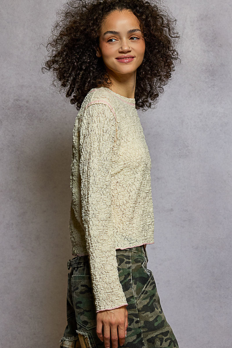 Belleann Long Sleeve Top-Long Sleeves-UrbanCulture-Boutique, A North Port, Florida Women's Fashion Boutique