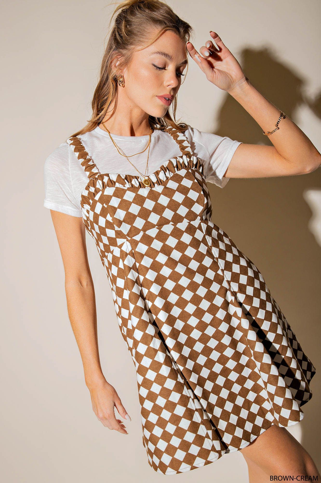 Riley Checker Board Dress-Dresses-UrbanCulture-Boutique, A North Port, Florida Women's Fashion Boutique