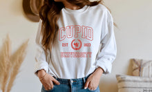 Load image into Gallery viewer, Cupid University Valentine Sweater-Graphic Sweatshirt-UrbanCulture-Boutique, A North Port, Florida Women&#39;s Fashion Boutique