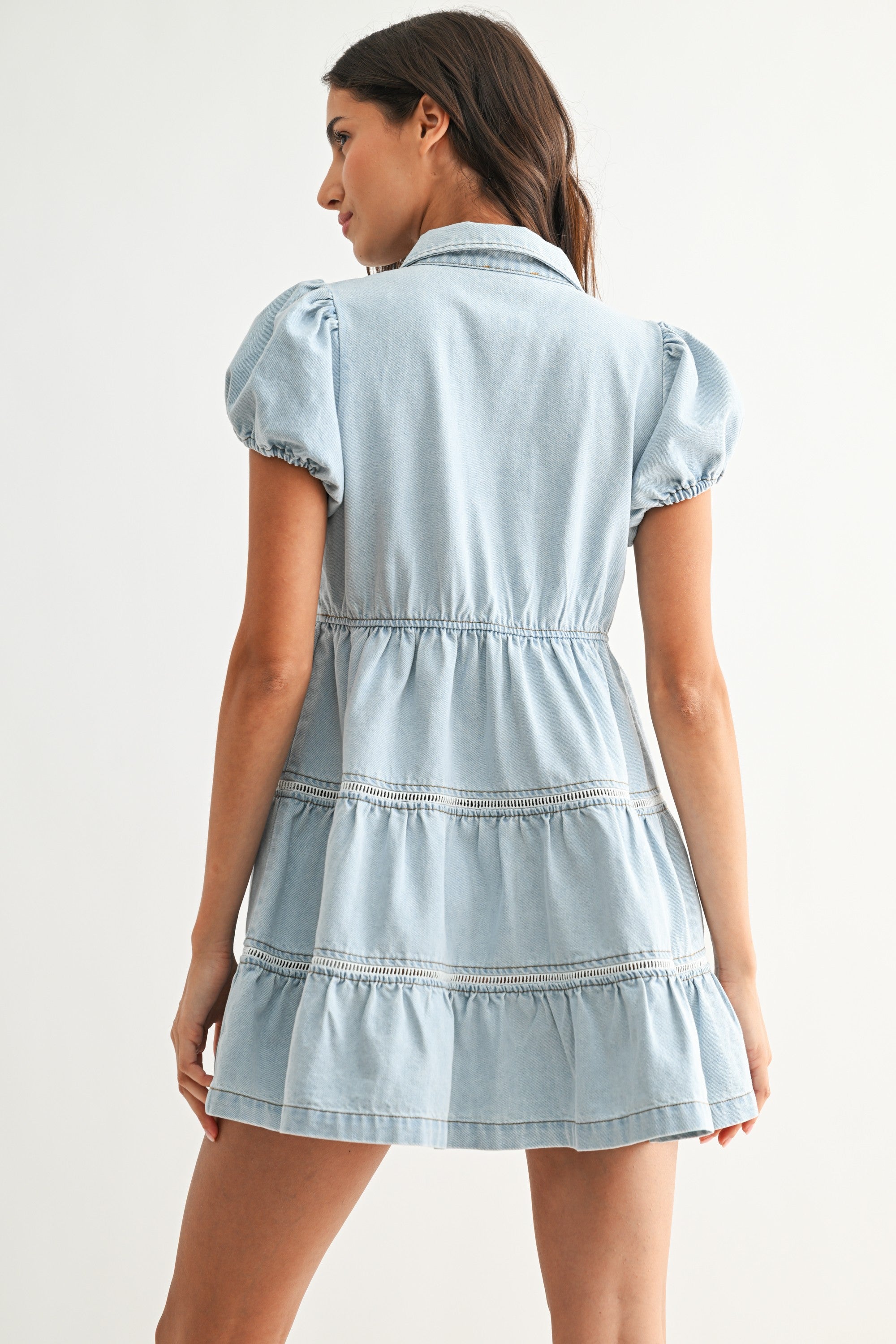 Fable Denim Mini Dress-Dresses-UrbanCulture-Boutique, A North Port, Florida Women's Fashion Boutique