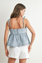 Myla Peplum Top-sleeveless top-UrbanCulture-Boutique, A North Port, Florida Women's Fashion Boutique