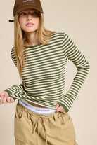 Jenny Ribbed Long Sleeve Top-UrbanCulture-Boutique, A North Port, Florida Women's Fashion Boutique