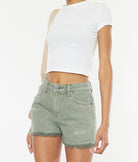 Destiny High Rise Frayed Denim Shorts-Denim Shorts-UrbanCulture-Boutique, A North Port, Florida Women's Fashion Boutique