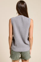 Moon Sweater Vest-Sweater-UrbanCulture-Boutique, A North Port, Florida Women's Fashion Boutique