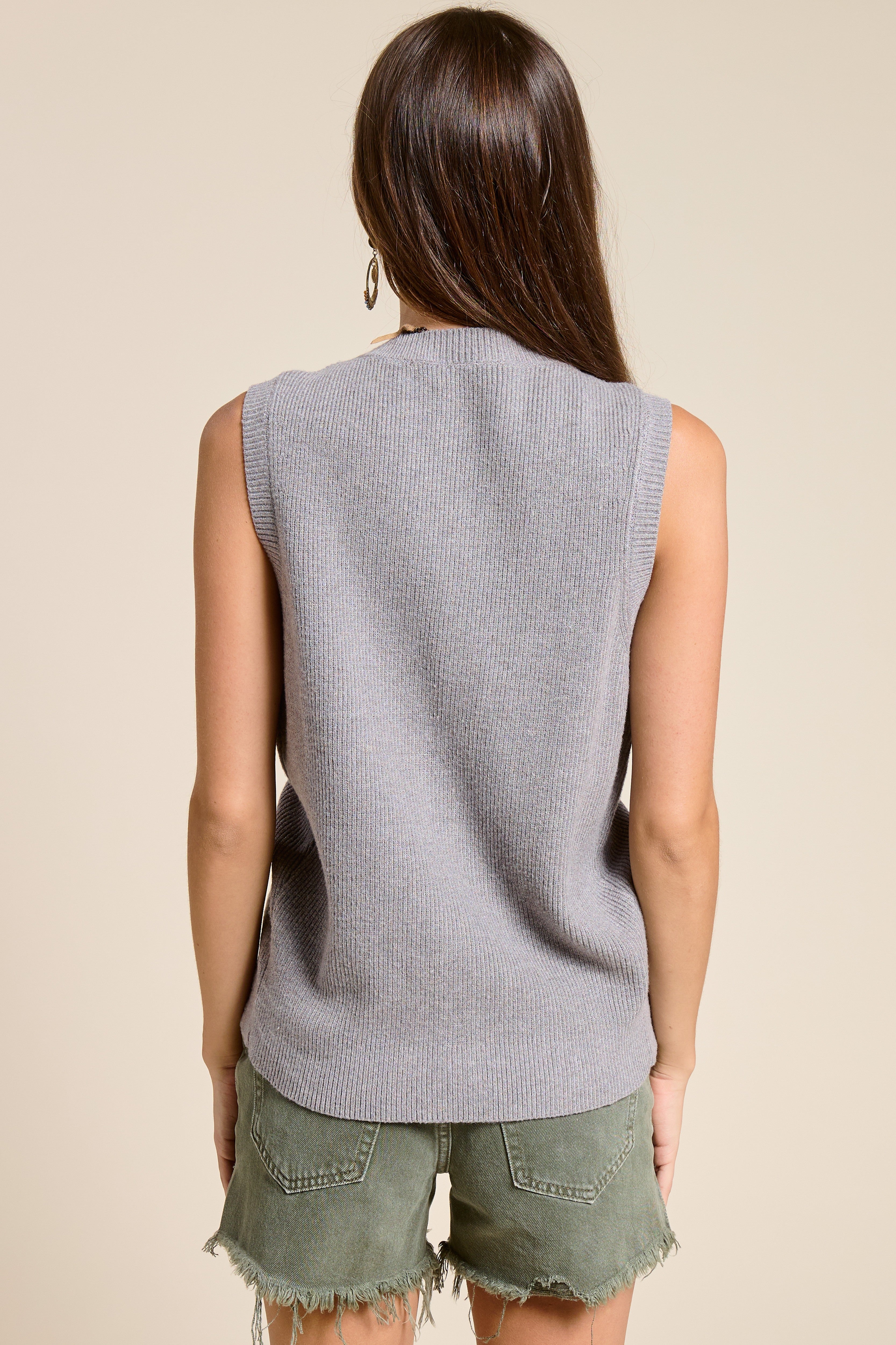 Moon Sweater Vest-Sweater-UrbanCulture-Boutique, A North Port, Florida Women's Fashion Boutique