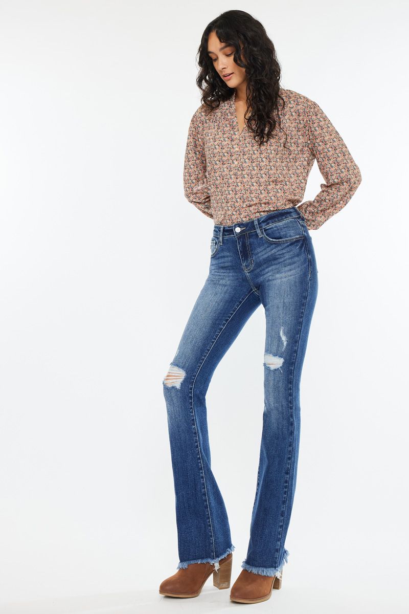 Finnegan Low Rise Boot Cut Jeans-Jeans-UrbanCulture-Boutique, A North Port, Florida Women's Fashion Boutique