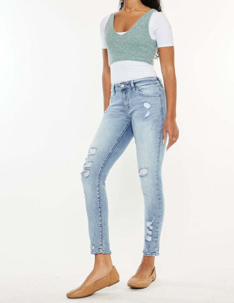 Luna Mid Rise Jeans-Jeans-UrbanCulture-Boutique, A North Port, Florida Women's Fashion Boutique