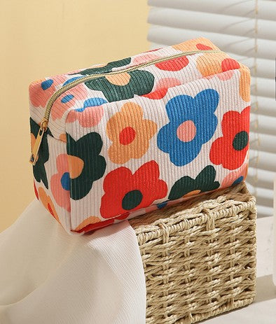 Floral Make Up Bag-Handbags-UrbanCulture-Boutique, A North Port, Florida Women's Fashion Boutique