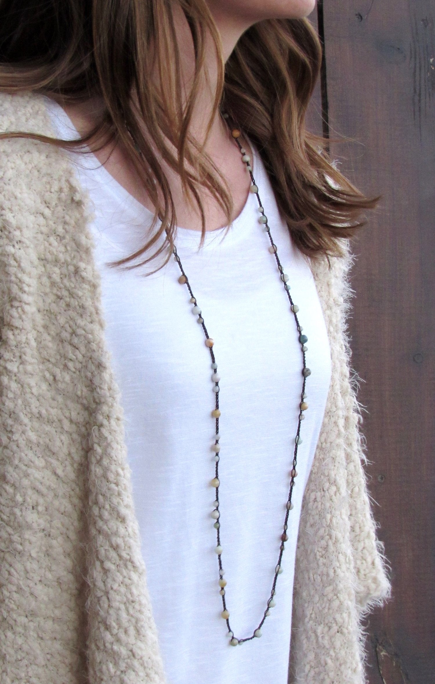 Boulder Long Wrap Necklace-Necklace-UrbanCulture-Boutique, A North Port, Florida Women's Fashion Boutique