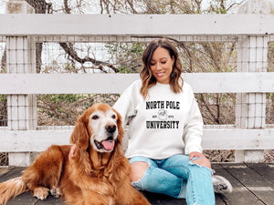 North Pole University Sweatshirt-Sweatshirt-UrbanCulture-Boutique, A North Port, Florida Women's Fashion Boutique