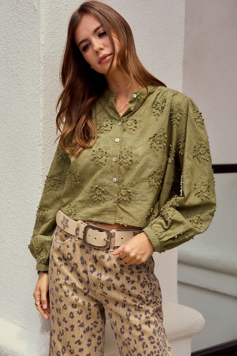 Blake Floral Long Sleeve-Long Sleeve-UrbanCulture-Boutique, A North Port, Florida Women's Fashion Boutique