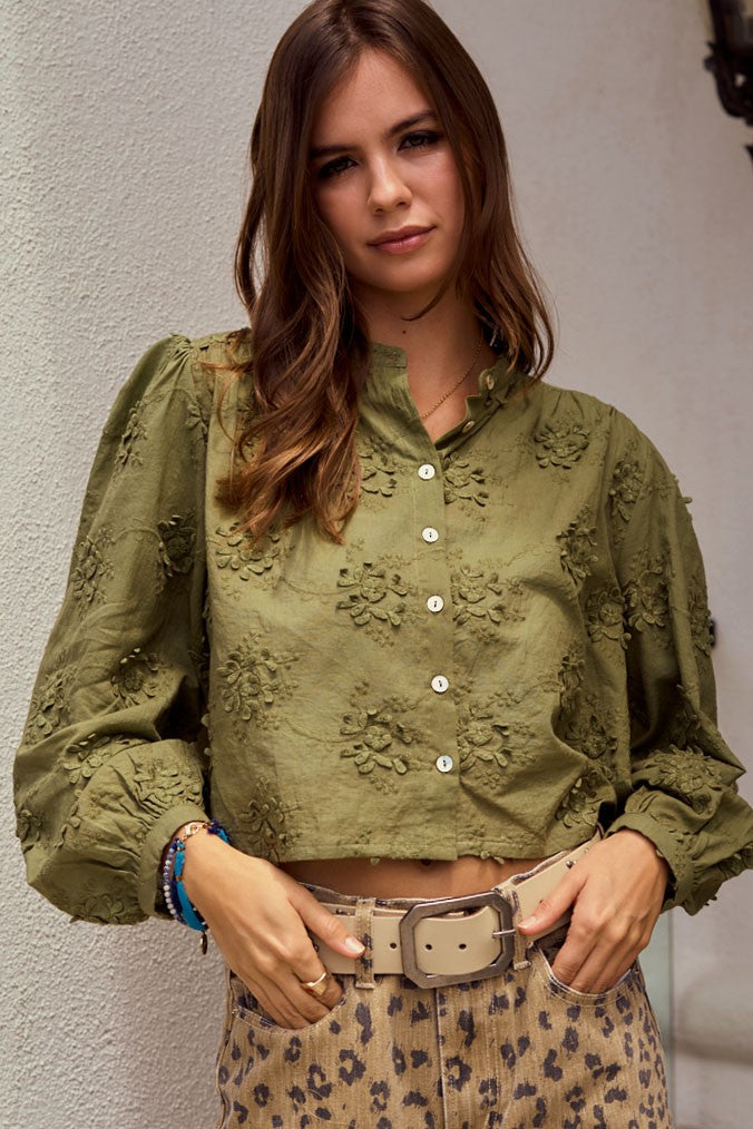 Blake Floral Long Sleeve-Long Sleeve-UrbanCulture-Boutique, A North Port, Florida Women's Fashion Boutique