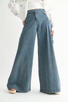 Kit Wide Leg Denim Trousers-Jeans-UrbanCulture-Boutique, A North Port, Florida Women's Fashion Boutique