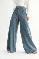 Kit Wide Leg Denim Trousers-Jeans-UrbanCulture-Boutique, A North Port, Florida Women's Fashion Boutique