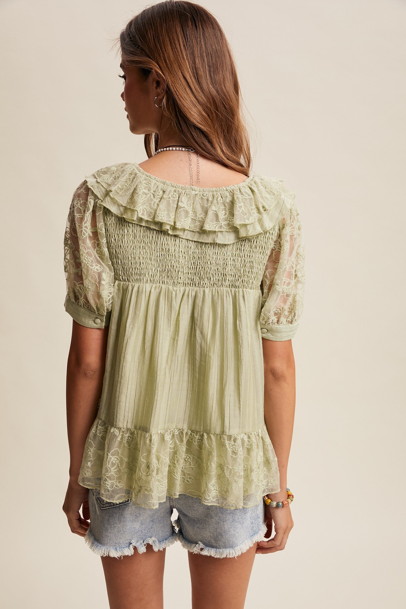 Eilish Blouse-Short Sleeves-UrbanCulture-Boutique, A North Port, Florida Women's Fashion Boutique