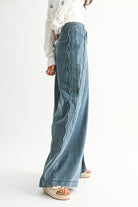 Kit Wide Leg Denim Trousers-Jeans-UrbanCulture-Boutique, A North Port, Florida Women's Fashion Boutique