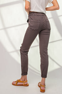 Wendy Distressed Twill Pants-Pants-UrbanCulture-Boutique, A North Port, Florida Women's Fashion Boutique