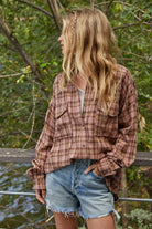 The Ramona Flannel-Long Sleeves-UrbanCulture-Boutique, A North Port, Florida Women's Fashion Boutique