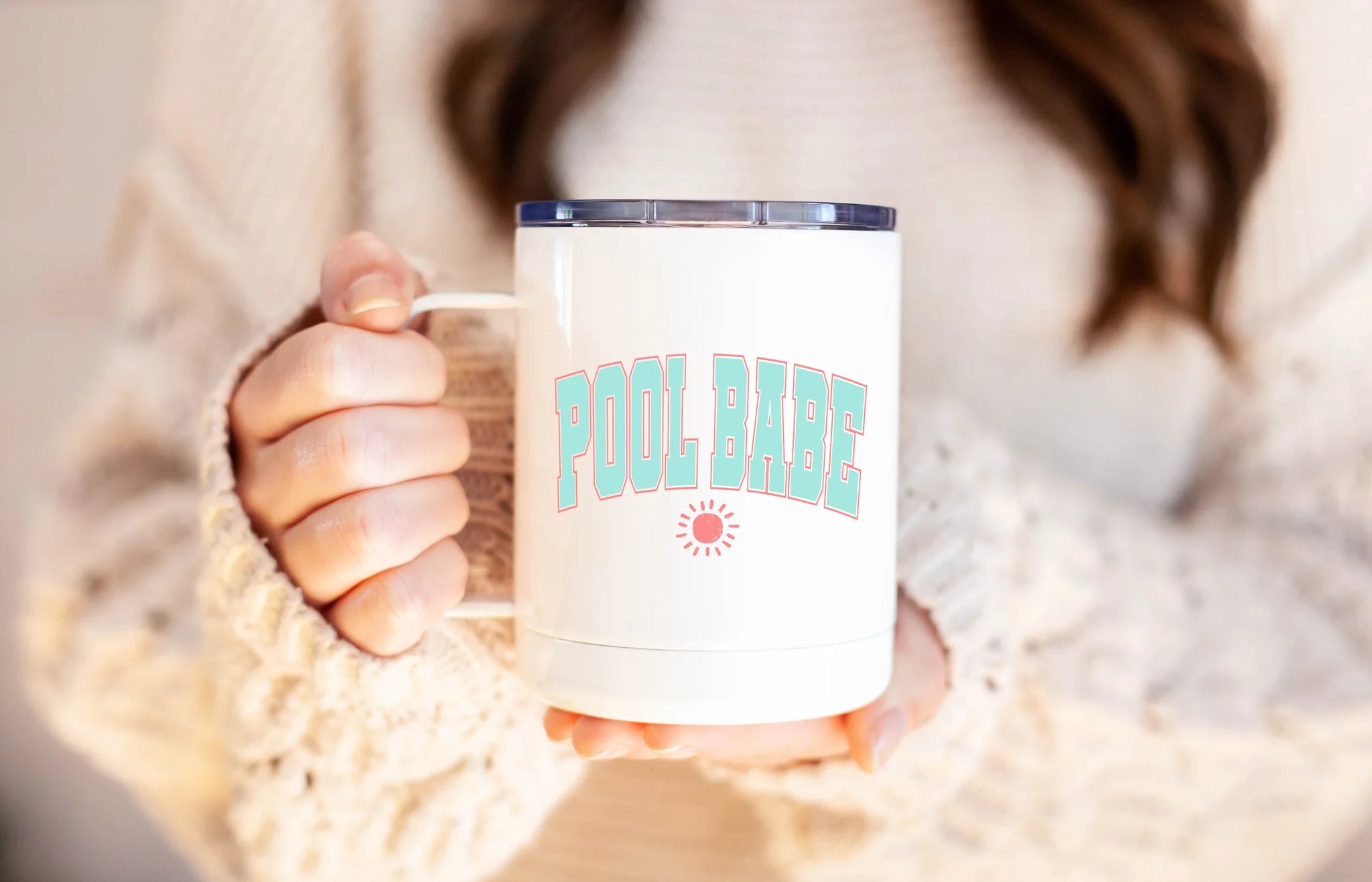 Pool Babe Travel Mug-mugs-UrbanCulture-Boutique, A North Port, Florida Women's Fashion Boutique