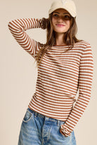 Jenny Ribbed Long Sleeve Top-UrbanCulture-Boutique, A North Port, Florida Women's Fashion Boutique