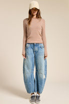 Jenny Ribbed Long Sleeve Top-UrbanCulture-Boutique, A North Port, Florida Women's Fashion Boutique