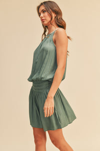 Sleeveless Smocked Waist Dress-Dresses-UrbanCulture-Boutique, A North Port, Florida Women's Fashion Boutique