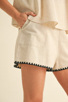 Dani Linen Shorts-Shorts-UrbanCulture-Boutique, A North Port, Florida Women's Fashion Boutique