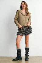 Kennedy Plaid Mini Skirt-Skirt-UrbanCulture-Boutique, A North Port, Florida Women's Fashion Boutique