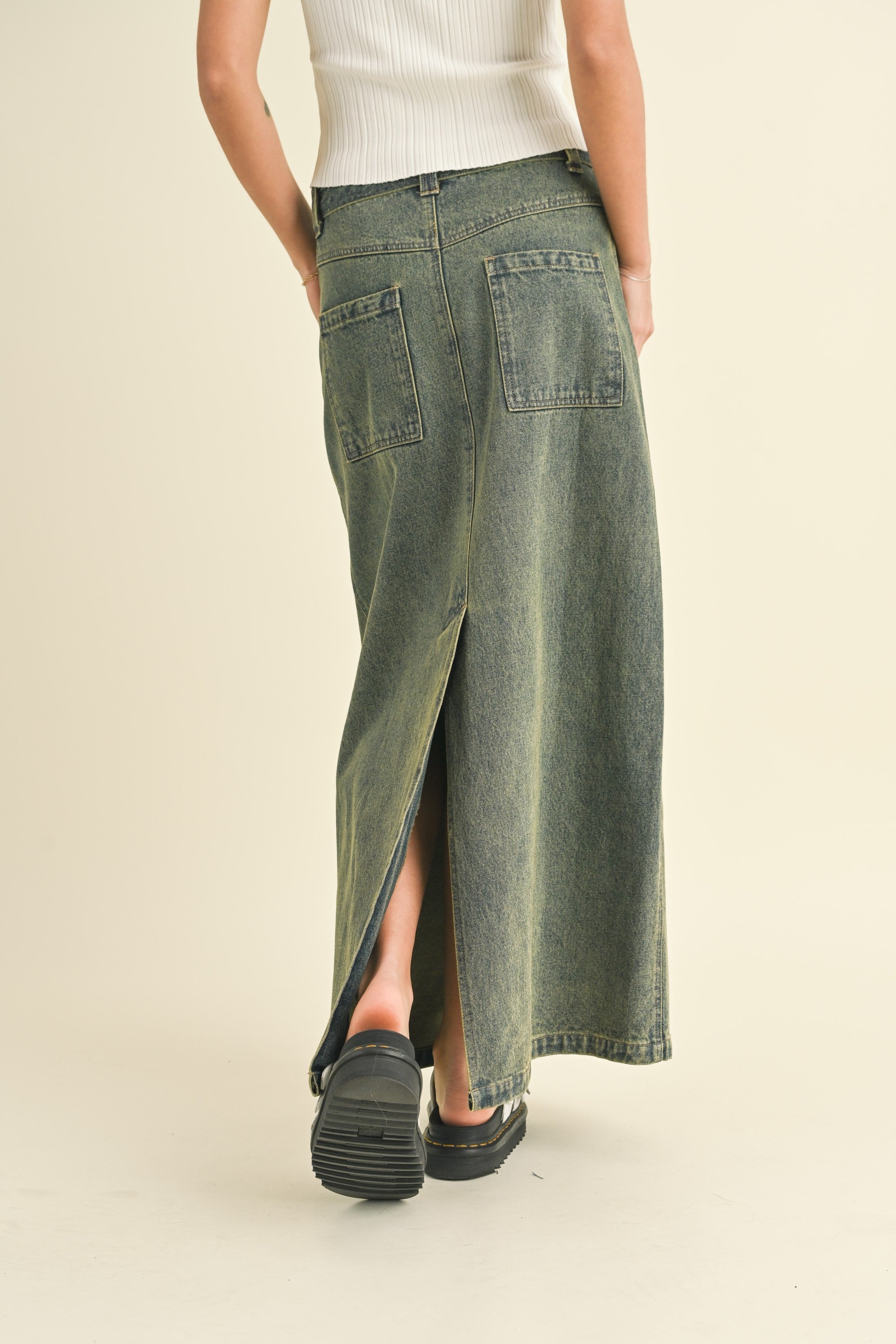 Romalee Long Denim Skirt-Skirt-UrbanCulture-Boutique, A North Port, Florida Women's Fashion Boutique