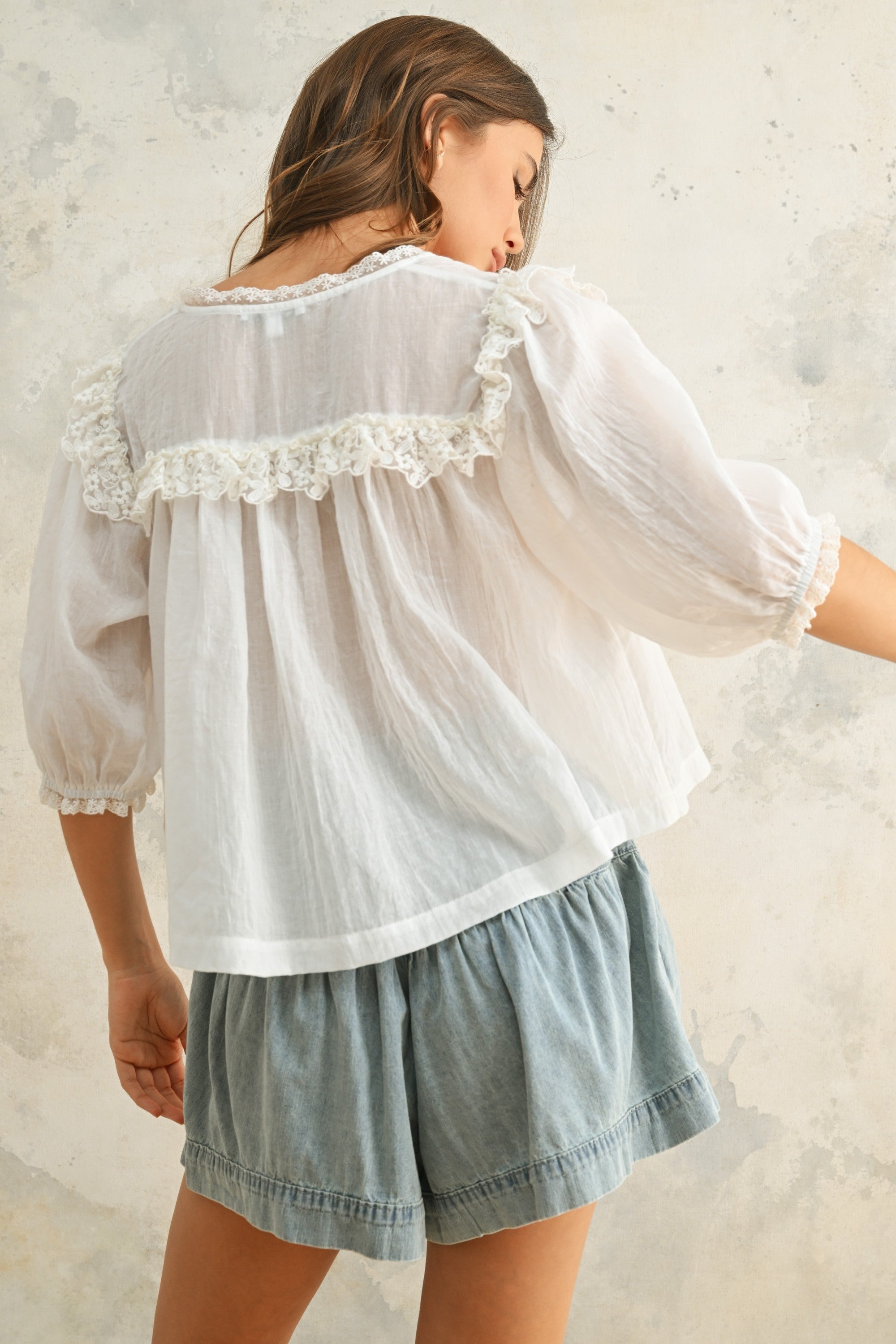 Clover Blouse-Blouse-UrbanCulture-Boutique, A North Port, Florida Women's Fashion Boutique